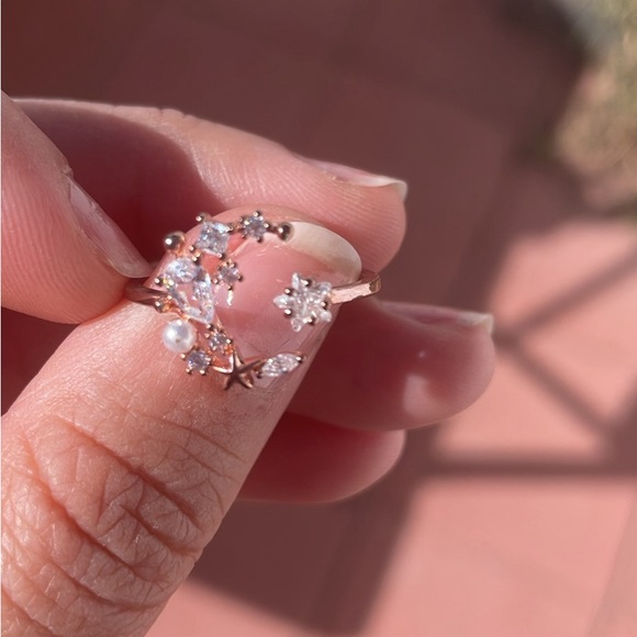 Girls Crew Moonlight ring - Rose Gold Size 8 - Picture 3 of 6